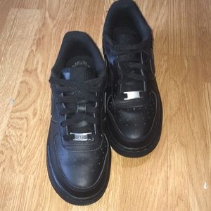 Nike black Air Force 1’s Size 4.5